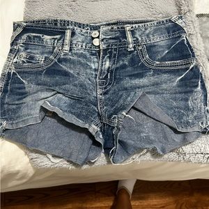 High Waisted Denim Shorts